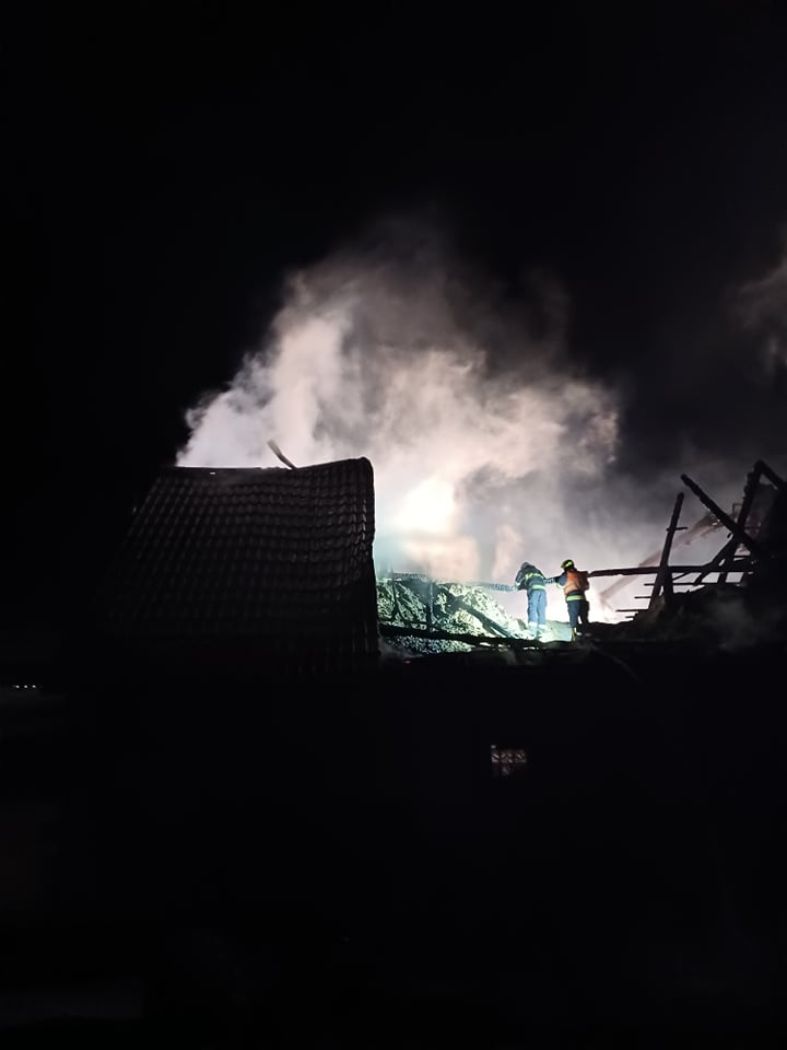 Požár pily v Železném Újezdě