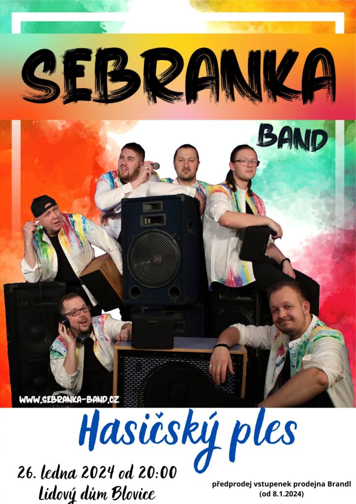 Hasičský ples 2024 – kapela Sebranka band