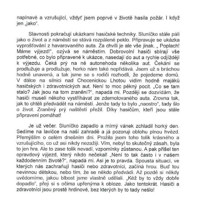 Požární ochrana očima dětí a mládeže 2024